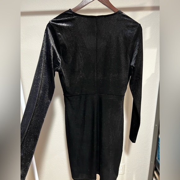 T Tahari black shimmery velvet dress w tags - Picture 5 of 7